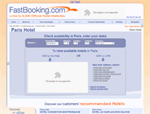Tablet Screenshot of hotel-paris.fastbooking.co.uk